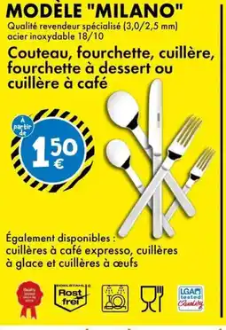 TEDi Couteau, fourchette, cuillère, fourchette à dessert ou cuillère à café offre