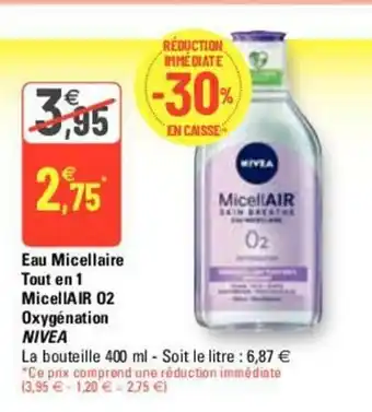 G20 Eau Micellaire Tout En 1 offre