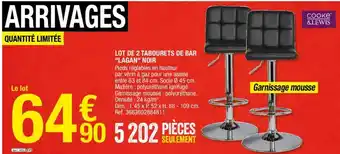 Brico Dépôt Lot de 2 Tabouret de Bar offre