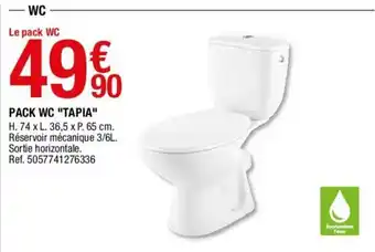 Brico Dépôt Pack WC Tapia offre