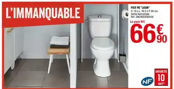 Brico Dépôt Pack WC Lagon offre