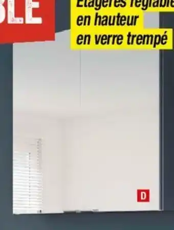 Brico Dépôt Armoire murale blanc "Imandra L. 40 cm offre