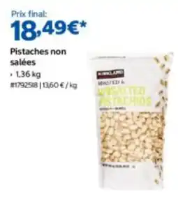 Costco Kirkland Pistaches non salées offre