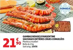 Auchan Direct Gambas rouges d'Argentine offre