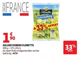 Auchan Direct Florette Salade Iceberg offre