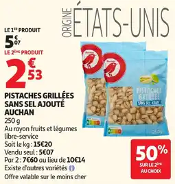Auchan Direct Auchan Pistaches grillées offre