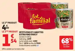 Auchan Direct d'aucy Petits pois et carottes offre