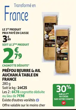 Auchan Direct PRÉFOU BEURRE & AIL offre