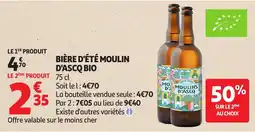Auchan Direct MOULINS D'ASCQ BIÈRE D'ÉTÉ MOULIN D'ASCQ BIO offre