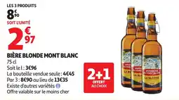 Auchan Direct BRASSERIE DU MONT BLANC BIÈRE BLONDE MONT BLANC offre