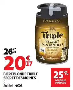 Auchan Direct Triple Secret des Moines offre