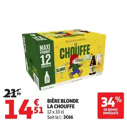 Auchan Direct LA CHOUFFE BIÈRE BLONDE offre