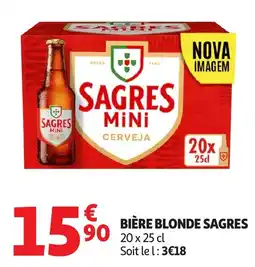 Auchan Direct SAGRES BIÈRE BLONDE offre