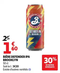 Auchan Direct BROOKLYN BIÈRE DEFENDER IPA offre