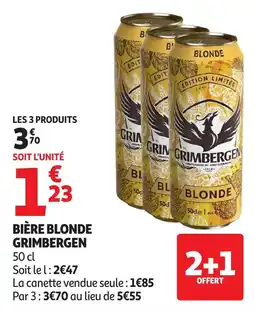 Auchan Direct GRIMBERGEN Bière blonde offre