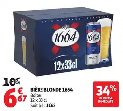 Auchan Direct 1664 Bière blonde offre
