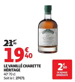 Auchan Direct Charrette Le Vanillé Héritage offre