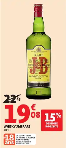 Auchan Direct J&B Whisky Rare offre