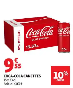 Auchan Direct Coca-Cola Canettes offre