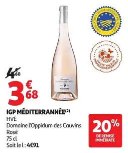 Auchan Direct Domaine l'Oppidum des Cauvins Rosé offre