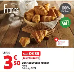 Auchan Direct CROISSANTS PUR BEURRE offre