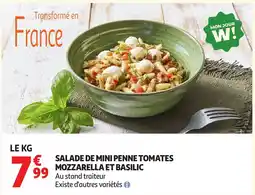 Auchan Direct SALADE DE MINI PENNE TOMATES MOZZARELLA ET BASILIC offre