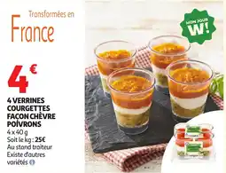 Auchan Direct GUYADER Courgettes façon chèvre poivrons offre