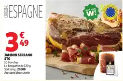 Auchan Direct JAMBON SERRANO offre