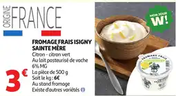 Auchan Direct FROMAGE FRAIS ISIGNY SAINT MÈRE offre