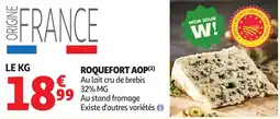 Auchan Direct ROQUEFORT AOP offre