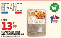 Auchan Direct Auchan Escalopes de dinde à la milanaise offre