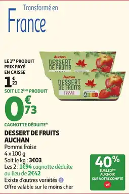 Auchan Direct Auchan Dessert de fruits offre