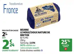 Auchan Direct Nature de Breton Le Moulé Doux offre