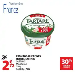 Auchan Direct TARTARE Fromage ail et fines herbes offre
