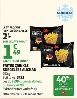 Auchan Direct Auchan Frites Crinkle offre