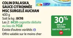 Auchan Direct COLIN D'ALASKA SAUCE CITRONNÉE offre