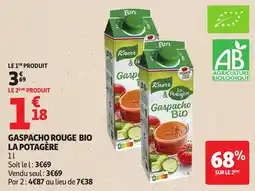 Auchan Direct Knorr & La Potagère Gaspacho Bio offre