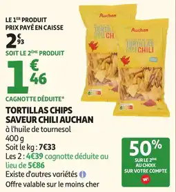 Auchan Direct Auchan Tortillas Chips offre