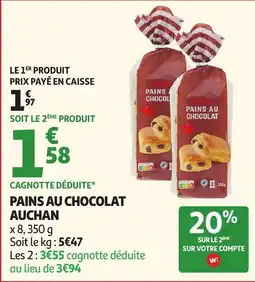 Auchan Direct Auchan Pains au chocolat offre