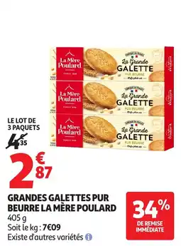 Auchan Direct La Mère Poulard Grandes Galettes Pur Beurre offre