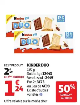 Auchan Direct Kinder DUO offre