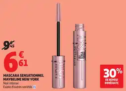 Auchan Direct MAYBELLINE NEW YORK MASCARA SENSATIONNEL offre