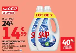 Auchan Direct Skip Lessive liquide Active Clean offre