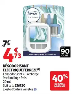 Auchan Direct Febreze Désodorisant Électrique offre