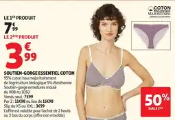 Auchan Direct Soutien-gorge essentiel coton offre