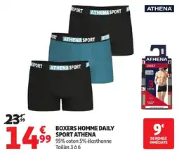 Auchan Direct ATHENA BOXERS HOMME DAILY SPORT offre