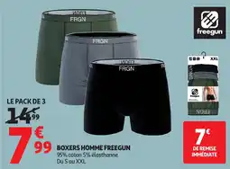 Auchan Direct FreeGun Boxers Homme offre