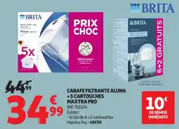 Auchan Direct BRITA CARAFE FILTRANTE ALUNA offre