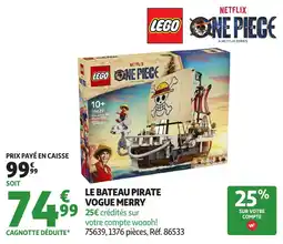 Auchan Direct LEGO LE BATEAU PIRATE VOGUE MERRY offre
