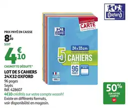 Auchan Direct Oxford CAHIERS offre